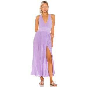 Jen's Pirate Booty Lilac Purple Cotton Shorecrest Gauze Smocked Flowy Maxi Dress